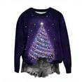 thumbnail image 4 of WXLWZYWL Christmas Sweatshirt for Women Plus Size 3D Print Novelty Pullover Tops Casual Dressy Blouse 2024 Xmas Trendy Tops, 4 of 4