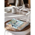 thumbnail image 6 of Easter Cloth Napkins Set of 4 Reusable Dinner Napkins, Spring Gnomes Bunny Eggs Flowers Blue Checkered Cocktail Napkin Washable Table Napkins for Wedding/Holiday Party/Baby Shower 20"x20", 6 of 7