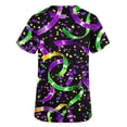 thumbnail image 6 of Purcolt Womens Carnival Scrubs Tops Stretchy Cute V Neck Short Sleeve Shirts Soft Casual Moisture Wicking T-Shirt for Nursing Medical with 2 Pockets, 6 of 6