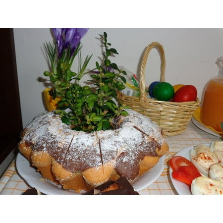 Holiday Brads - Canvas Print Easter Baba Food Easter Eating Holidays Bread Stretched Canvas 10 x 14