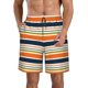 thumbnail image 1 of Fotbe Colorful Pastel Stripes Trajes de Baño Estampados para Hombre, Shorts de Verano de Secado Rápido, Ropa de Playa, Bañadores-Small, 1 of 6