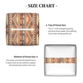 thumbnail image 5 of Naloa Traditional Tribal Aztec Tissue Box CoverLeather Tissue Holder Square Facial Tissue Case Facial Paper Organizer Dispenser for Bathroom, Vanity Countertop, Tabletop, Car, 5 of 8