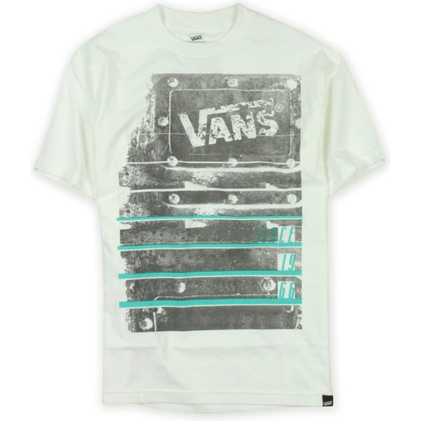 Vans - Camiseta gráfica para hombre, color blanco, XL Vans Camiseta gráfica