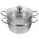 thumbnail image 1 of Olla de sopa de acero inoxidable, vaporizador de acero inoxidable, cacerola para leche, 1 ud., 1 of 7