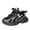 Black, variant on Otqutp Toddler Boys Shoes Fashion Spring and Summer Children Sports Boys and Girls Thick Soled Non Slip Mesh Breathable Lace Up Comfortable Sneakers