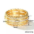 thumbnail image 2 of K-KED Gorgeous Women Wedding Ring Gold plated Cut Cubic Zircon Sz 6-10-7, 2 of 6