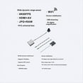 thumbnail image 3 of 4K 60FPS HDR FPV Camera 8X Zoom WiFi JPG+RAW -Compatible/AV USB for RC FPV Model Parts, 3 of 5
