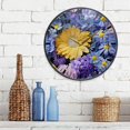 thumbnail image 6 of Coolnut Colorful Flowers Wall Clock Silent Non-Ticking Round 10 Inch Quartz Battery Operated Wall Clock for Kitchen,Bedroom,School,Living Room Home Decor, 6 of 7