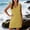 Yellow, variant on QUNYINEY Cotton Linen Sundresses for Women Beach Casual Sleeveless Midi Solid Tank Dress Vacation Loose Fit Summer Casual V Neck Dresses