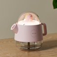 thumbnail image 1 of Humidificador de aire de llenado superior rosa de 3 litros, tiempo de funcionamiento de 25 horas, silencioso ultrasónico de 28 dB, con luz nocturna, apagado automático del pulverizador, boqu, 1 of 5