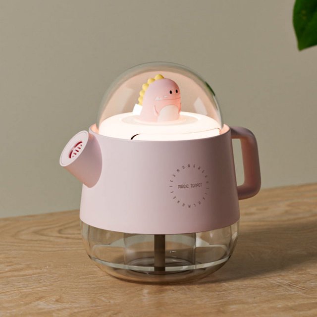 Humidificador de aire de llenado superior rosa de 3 litros, tiempo de funcionamiento de 25 horas, silencioso ultrasónico de 28 dB, con luz nocturna, apagado automático del pulverizador, boqu