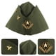 thumbnail image 4 of Sombrero de baile marinero, espectáculo de danza cuadrada, abanico de velero, azafata, barco, boina de trigo de tres estrellas de otoño, gorra militar (verde militar), 4 of 6
