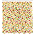 thumbnail image 3 of Apothecary Shower Curtain, Pills Medical Capsules Health Vibrant Pharmacy Background Vitamin Clinic Kids, Fabric Bathroom Set with Hooks, 69W X 75L Inches Long, Multicolor, by Ambesonne, 3 of 3