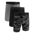 thumbnail image 2 of Men's Under Armour 3-pack Performance Tech Fashion 9-in. Long Leg Boxer Briefs Color: Black Size: L, 2 of 3