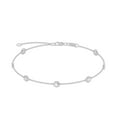 thumbnail image 2 of Unique Moments 0.75 ct Lab Grown Bezel Set Round Diamond Station Bracelet in 10K White Gold, 2 of 4