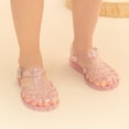 thumbnail image 4 of Kannior Toddler Girls Jelly Sandals Soft Rubber Sole Closed Toe Summer Shoes Mary Jane Dress Princess Flat, 4 of 8