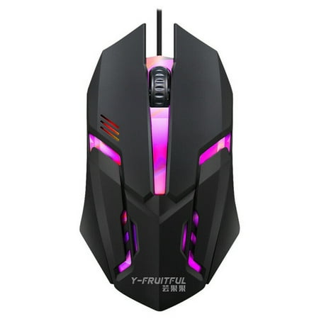 Kiplyki Wholesale S1 7 Colors Mice Ergonomics Wired Gamer Mouse Flank Cable Laptop PC Gaming Mouse