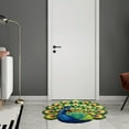 thumbnail image 4 of SugarBloom Interesting Peacock Floor Mat, Non-Slip Porch Entrance Door Mat, Decorative Indoor Outdoor Rug for Home Decor, Absorbent Doormat,A, 4 of 6