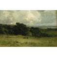 thumbnail image 3 of Edward Mitchell Bannister 14x11 Black Modern Framed Museum Art Print Titled - Pleasant Pastures (1887), 3 of 5
