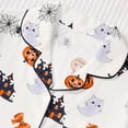thumbnail image 5 of XAOFW Halloween Girls Pajamas Sets Short Sleeve Lapel Cartoon Print Shirts And Shorts Two Piece Sleepwear Loungewear Sets Breathable Nightwear 7-8 Years, 5 of 9
