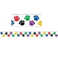 thumbnail image 1 of Teacher Created Resources TCR4641-6 Colorful Paw Prints Border Trim - Pack of 6, 1 of 2