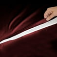 thumbnail image 6 of DNG Creations 5 Piece Zipper Sheet Set (1 Fitted Sheet Base, 1 Sheet has Zipper, 1 Flat Sheet And 2 Pillowcase) 100% Egyptian Cotton - Twin XL (39x80) Size ( Solid Wine Colour ), 6 of 7