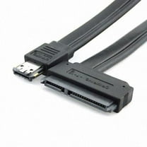 FVH 50cm Dual Power 12V and 5V eSATAp Power ESATA USB 2.0 combo to 22Pin SATA cable for 2.5" 3.5" Hard Disk Drive