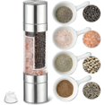 thumbnail image 4 of Sea Salt And Pepper Grinder, Stainless Steal 2 In 1 Dual Chambers, Seasonings Spices Mill With Adjus, 4 of 5