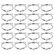 thumbnail image 1 of Regalos para animadoras Uxcell, 20 piezas de pulseras de animación, pulsera con encanto de animadora, negra, 1 of 7