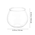 thumbnail image 5 of HONMEET 2-Pack Small Plastic Fish Bowl Aquarium Tank for , Simple Elegant Desktop Aquarium Decor, 5 of 6