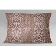 thumbnail image 3 of S4Sassy Geometric Print Cotton Poplin 2 Pcs Brown Pillow Sham Rectangular Cushion Cover-12 x 18 Inches, 3 of 4