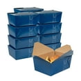 thumbnail image 2 of Restaurantware-Bio Tek 8.5 x 6.2 x 3.5 Inch Food Containers, 50 Durable Takeaway Boxes - Disposable, Sturdy, Frenchie Paper 98 Ounce Takeout Boxes, Rectangle, For Takeouts And Delivery, 2 of 11