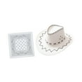thumbnail image 1 of Sombrero de vaquero con bandana Sunnimix Blanco, 1 of 8