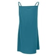 thumbnail image 4 of Bigersell Women Midi Bodycon Tank Dress Ladies V-Neck Mid-Waist Loose Button Solid Color Sleeveless Strap Dress Regular Slip Dress Style 42955, Female Maxi Dresses Sky Blue M, 4 of 5