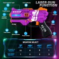 thumbnail image 2 of Juego de 2 pistolas de laser tag con chalecos con pantalla de puntuación LED digital para adolescentes, familias y adultos, juguetes divertidos de regalo de cumpleaños para niños de 6, 7, 8, 9, 10,, 2 of 7