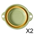 thumbnail image 1 of 2x Lavabos Plegables Lavabo Plegable Lavabo Para Playa Viajes RV Verde 24x13.5x7.5cm, 1 of 10