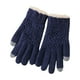 thumbnail image 2 of Guantes de invierno para mujer, de color liso, cálidos, con pantalla táctil, de punto, medianos y largos, de acrílico, 2 of 3