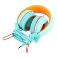 thumbnail image 2 of Auriculares con cable estéreo con control de volumen incorporado 3,5mm perfke, 2 of 7