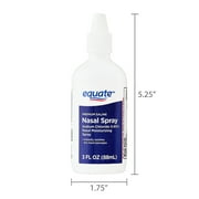 Equate Premium Saline Nasal Liquid Mist Spray, 3 fl oz