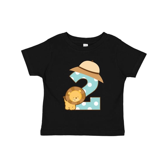 Inktastic Safari 2nd Birthday Lion Jungle Boys or Girls Toddler T-Shirt
