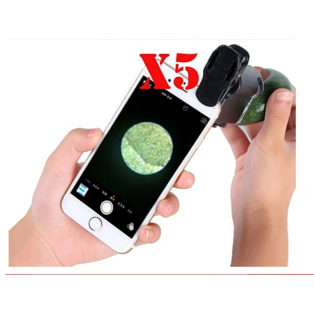 $$$ Best Value, 5 pcs pack, 14099, Cell phone 0.4 X Super Wide Self Camera Lens to put on your cell phone Camera to take Wide Angles photos. Plug and work right away.