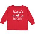 thumbnail image 3 of Inktastic Nana's Favorite- Heart Grandchild Boys or Girls Long Sleeve Toddler T-Shirt, 3 of 5