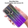 thumbnail image 3 of Rosebono Phone Case for Motorola Moto G Play 2023 / Moto G Pure / Moto G Power 2022, Bling Glitter Sparkle Laser Purple Ultra Transparent Skin Cover Shockproof Case, 3 of 4