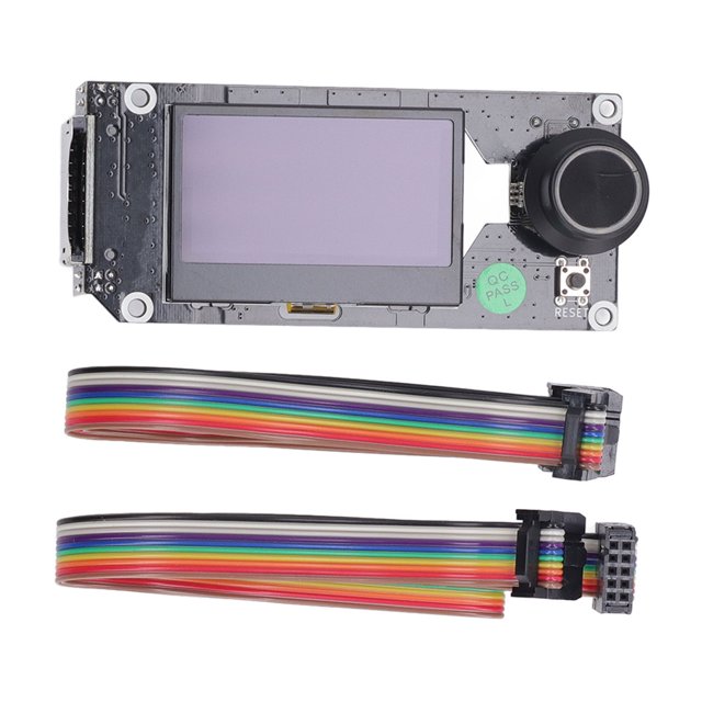 Piezas de control de pantalla inteligente LCD Ticfox para impresora 3D MKS MINI12864 V3 estilo frontal