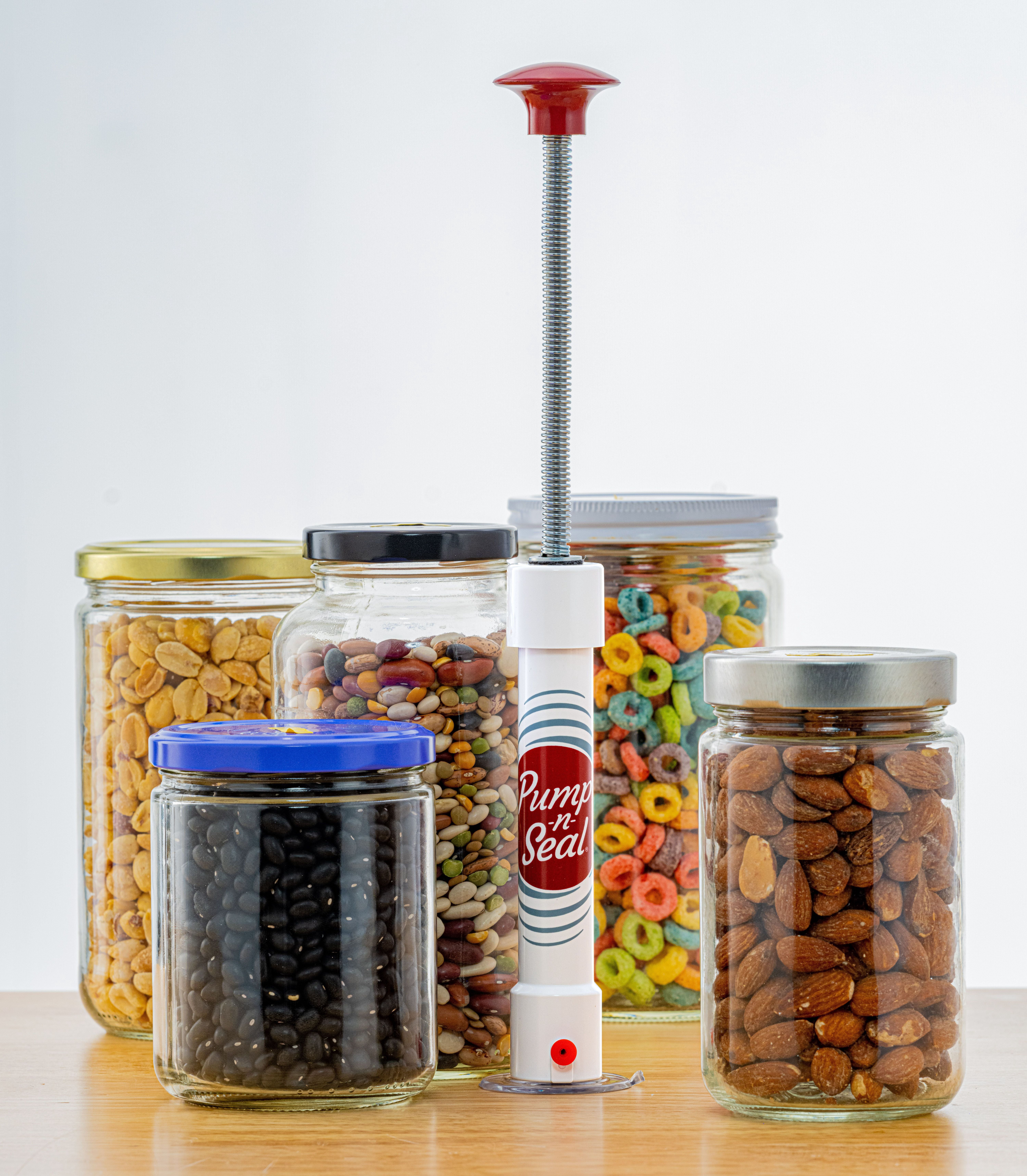 Pump-N-Seal Package #1, Food Vacuum Sealing System, Vacuum Seal Mason Jars, Bags, Bowls & More
