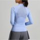 thumbnail image 5 of Tops de Cuello Alto para las Mujeres Respirable Running Fitness Yoga Top de Manga Larga, Pantalones Cortos Y Set Superior para las Mujeres Que Coinciden con Ropa Deportiva, 5 of 7