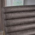 thumbnail image 4 of Raoul Parisian Modern Slate Microfiber Sofa Chair, 4 of 7