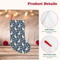 thumbnail image 4 of Lsque 18 Inches Cute Rabbit Floral Pattern Christmas Stockings Hanging Ornaments,Knitted Xmas Fireplace Hanging Stocking,Holiday Decoration, 4 of 8