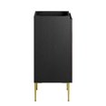 thumbnail image 6 of Pemberly Row 18" Modern Wood Bathroom Vanity in White and Black, 6 of 16