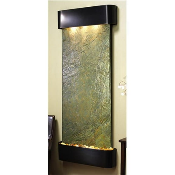 Adagio IFR1502 Inspiration Falls - Green Natural Slate Wall Fountain